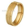 Classic fashionable ring stainless steel, wholesale, Amazon, 6mm, suitable for import