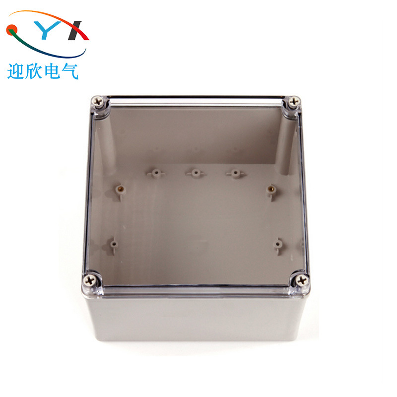 厂家供应200*200*130mm透明接线盒塑料电缆分线盒防水电源监控盒