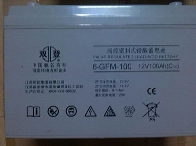 双登蓄电池6GFM100 双登蓄电池12V100AH 质保三年 UPS EPS