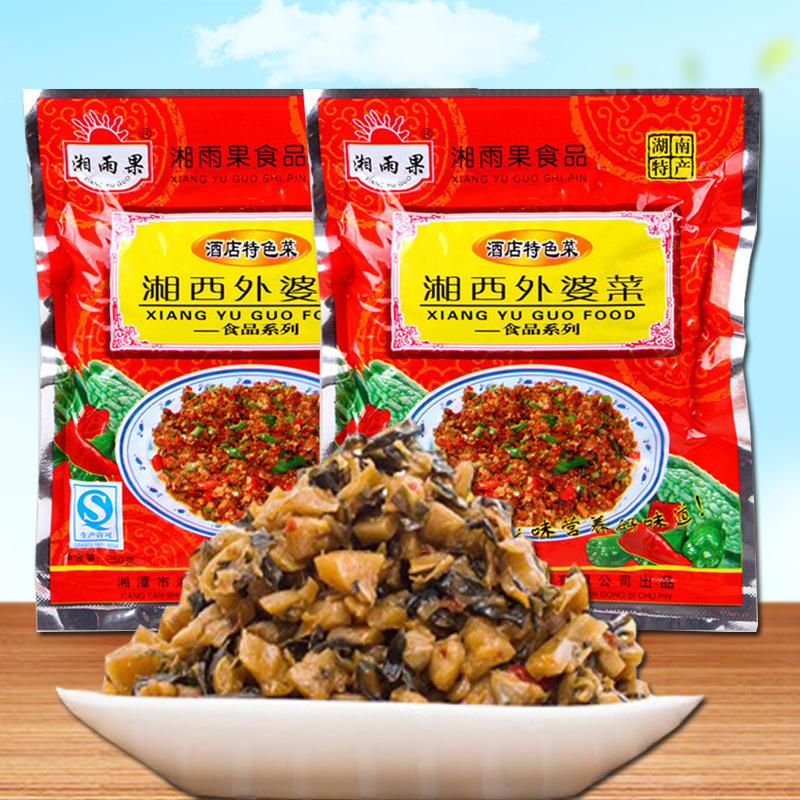 湘雨果湘西外婆菜250g/袋 湖南特产坛子菜干菜咸菜萝卜干 腌制酱