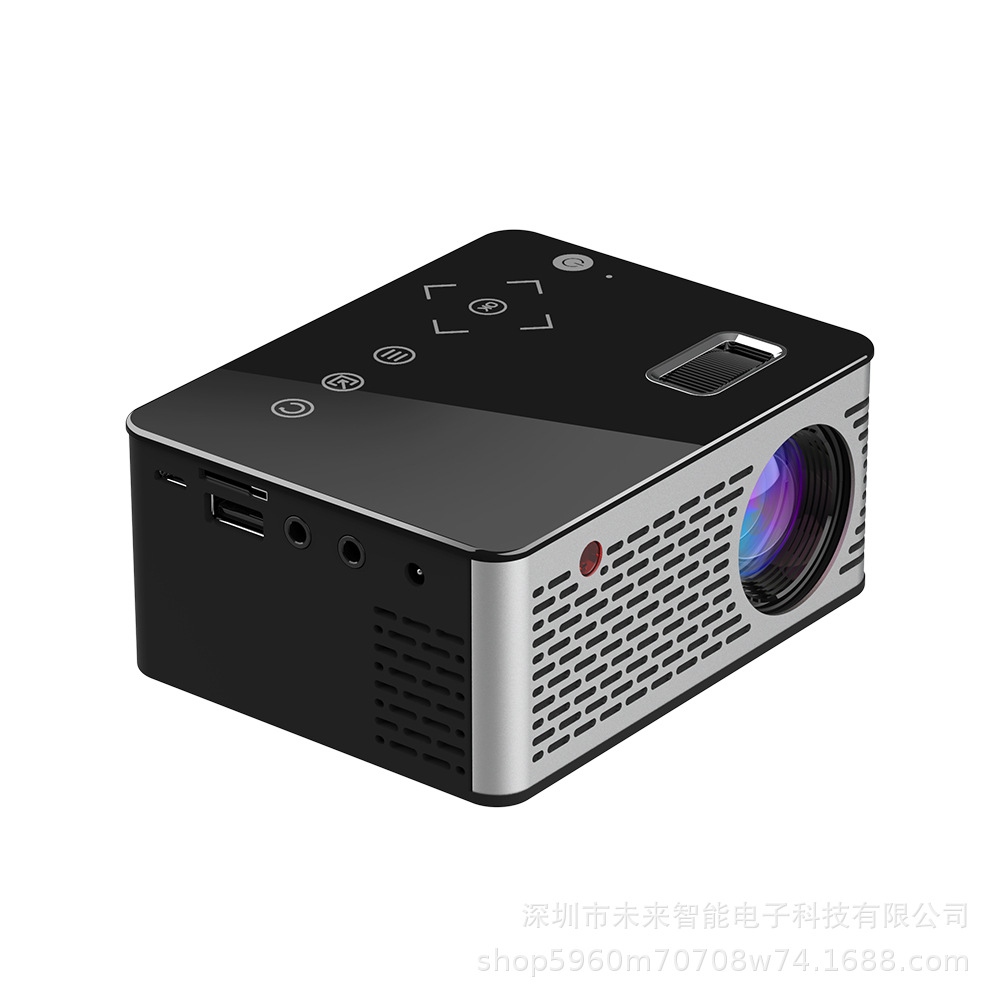 2018热款T200家用高清投影仪迷你微型便携式家庭影院儿童投影机|ru