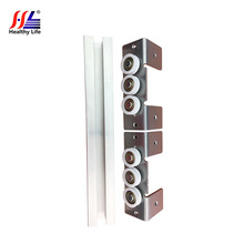 吊轮可配缓冲移动门 环利五金可调外挂衣柜趟门配件 外挂趟门装置