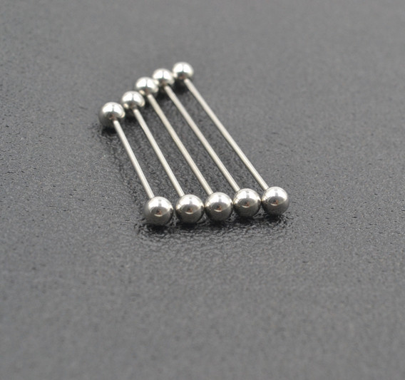 Tongue ring tongue nail long earring ear bone ring stainless steel earring dumbbell earring barbell earring 1.2MM puncture jewelry