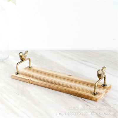 Nordic soporte de la torta de madera maciza moderna minimalista postre tienda bandeja postre estante moda boda accesorios decoración traje