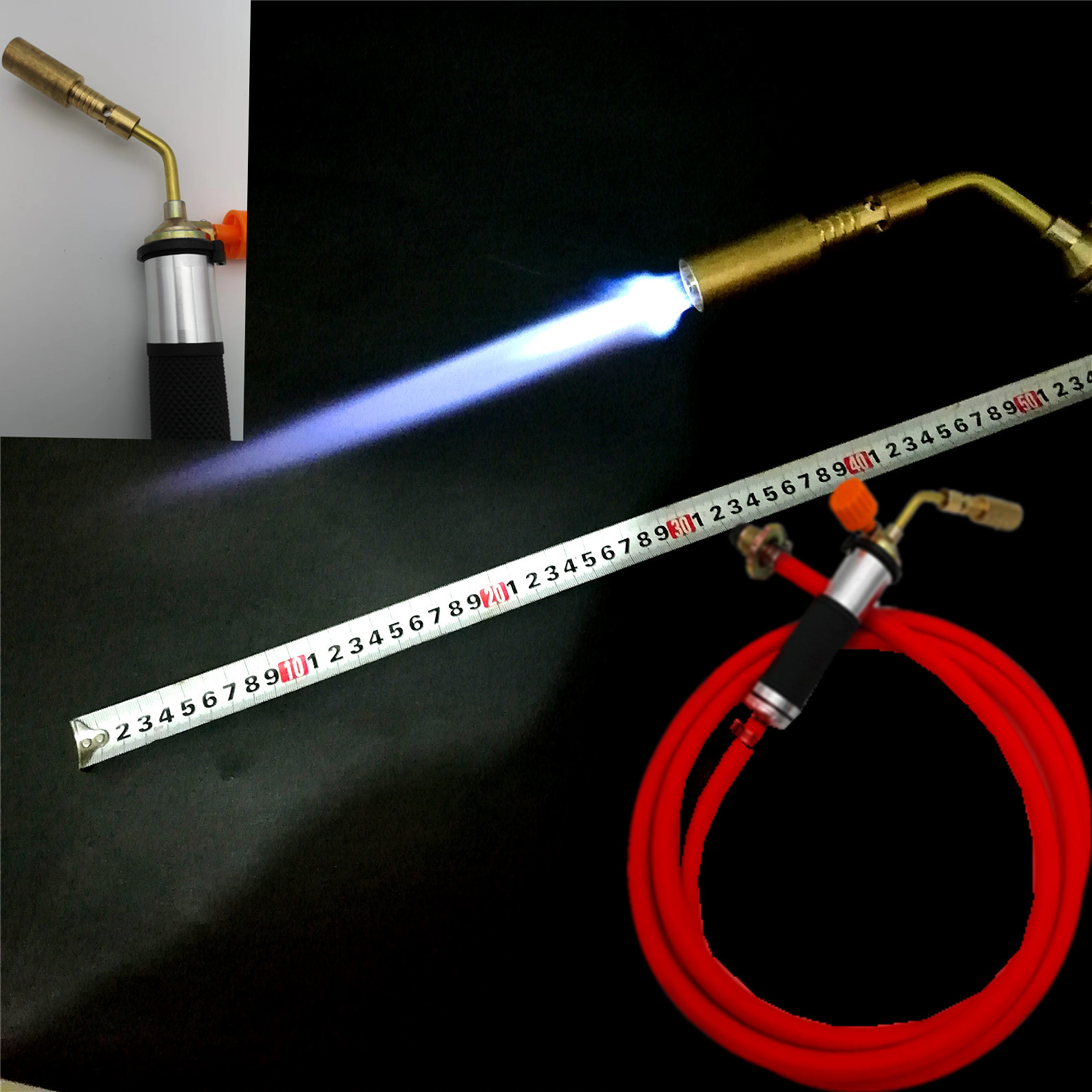 液化气焊枪 喷枪喷头非卡式气不锈钢铜铝铁空调冰箱汽车焊接维修