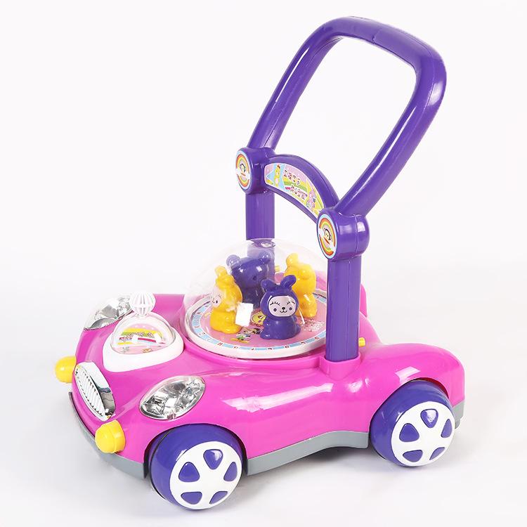 爆款宝宝学步车手推车音乐调速防侧翻儿童炫彩音乐助步车 批发详情图4