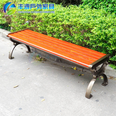 32年工厂公园长凳户外不锈钢凳室外景观坐凳批发 塑木公园长凳