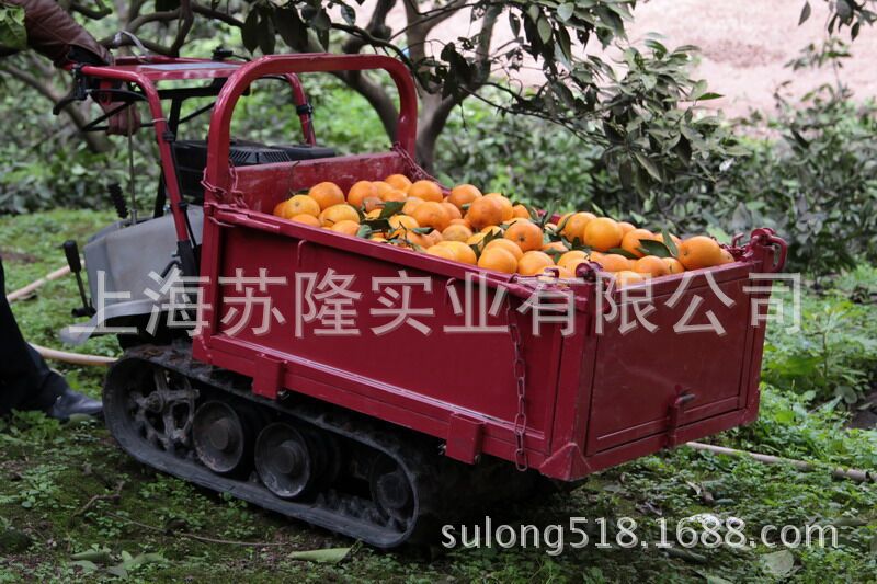 农用履带运输搬运车，大棚果园田间山路爬山虎，小型装载机
