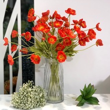 仿真花 单支罂粟花  厂家批发 淘宝一件代发 仿真花绢花