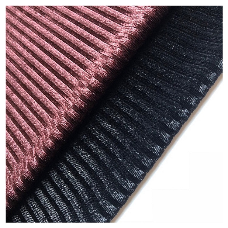 厂家直销2020抽条韩国绒服装面料 丝绒服装布料 现货批发量大从优