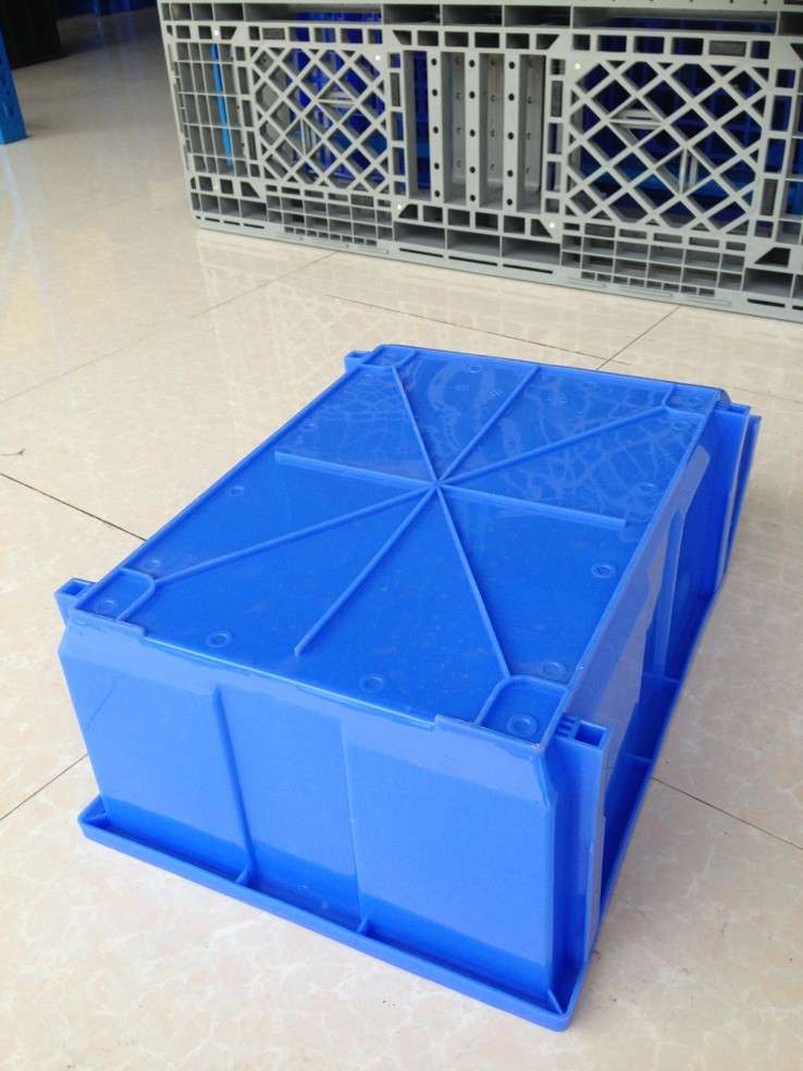 斜口防静电零件盒 静电塑胶箱 黑色周转箱 元件箱350*210*150mm