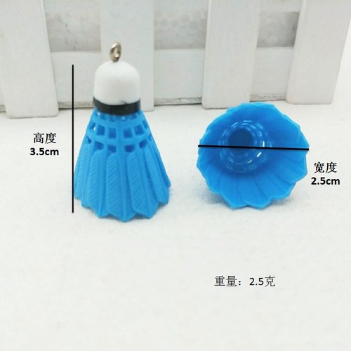 Simulated mini badminton keychain accessories diy jewelry accessories earrings earrings accessories wholesale