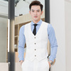goods in stock wholesale white man formal wear Vest wedding fashion leisure time suit Vest man banquet full dress