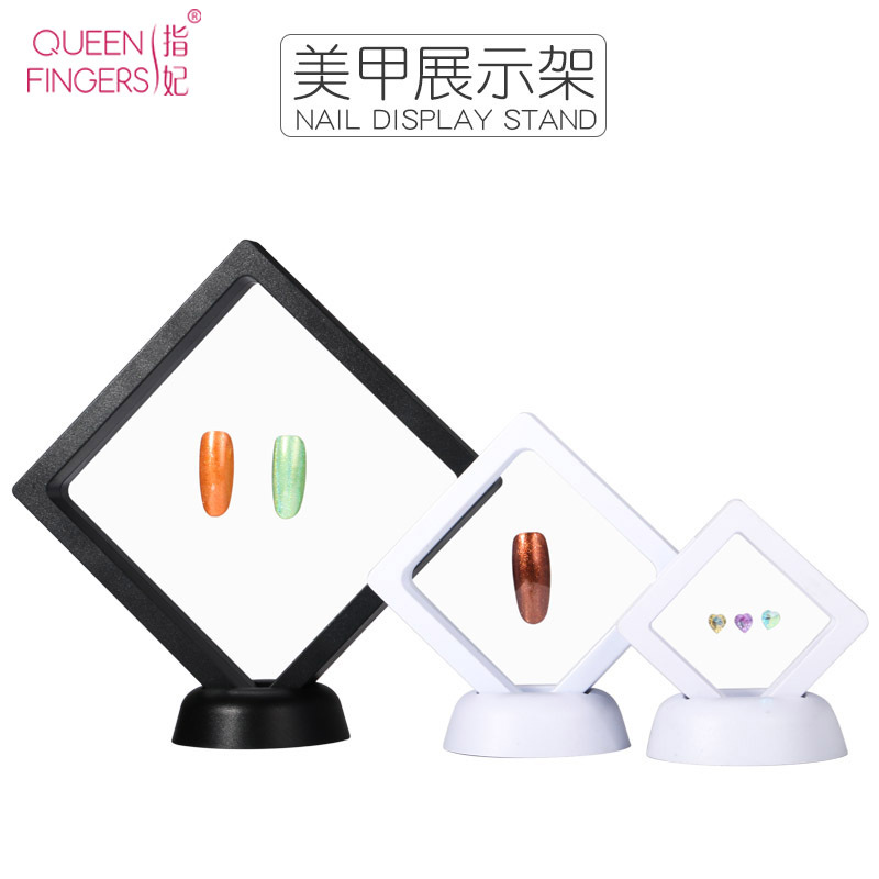 Herramientas de manicure cuadrada de manicure europea marco de fotos tarjeta de color tablero de visualización de doble cara muestra de trabajo de color marco de visualización