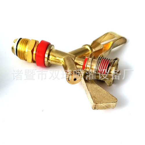 6-minute 360-degree automatic rotating metal rocker nozzle for fruit trees, lawns, greening, vegetable watering, ground sprinkler irrigation