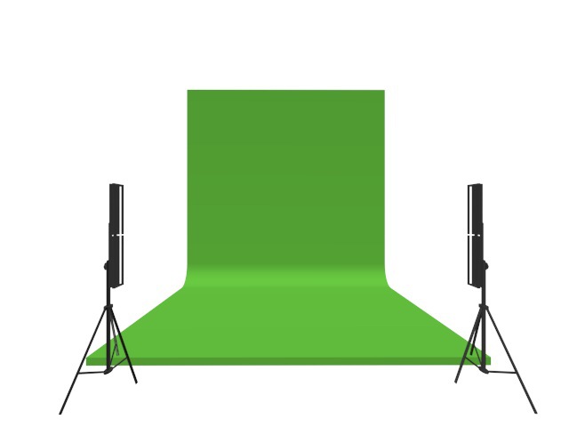 昱阳GX宣传片摄影棚微课录直播教室OEM定制便携移动虚拟L型蓝绿箱