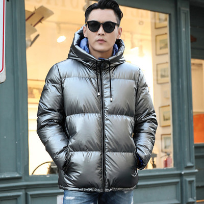 欧洲站男装鹅绒情侣短款羽绒服男2019冬装新款欧货时尚宽松外套潮|ru