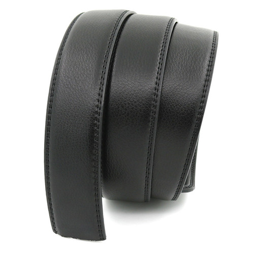 Extra long 150CM large size 140CM men's automatic belt body buckle-free leather belt strip cross-border