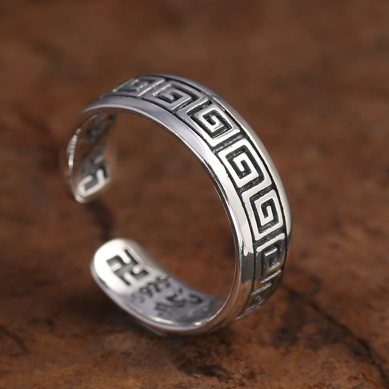One size retro ring, wholesale, silver 925 sample, simple and elegant design