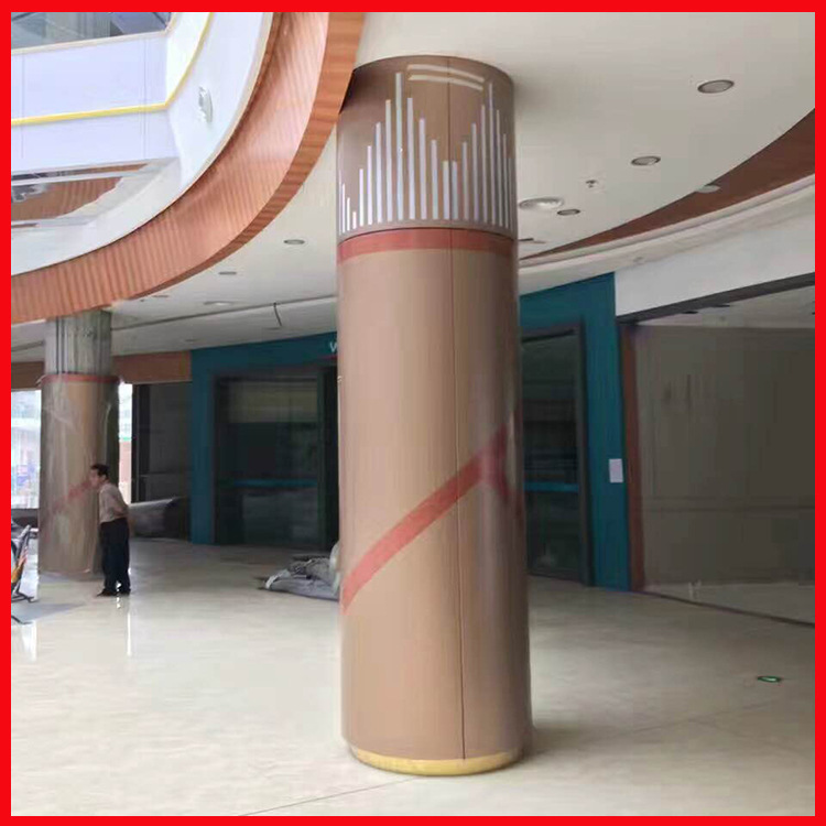 厂家定制圆弧包柱铝单板2.5mm中庭柱子滚弧金属装饰板氟碳烤漆