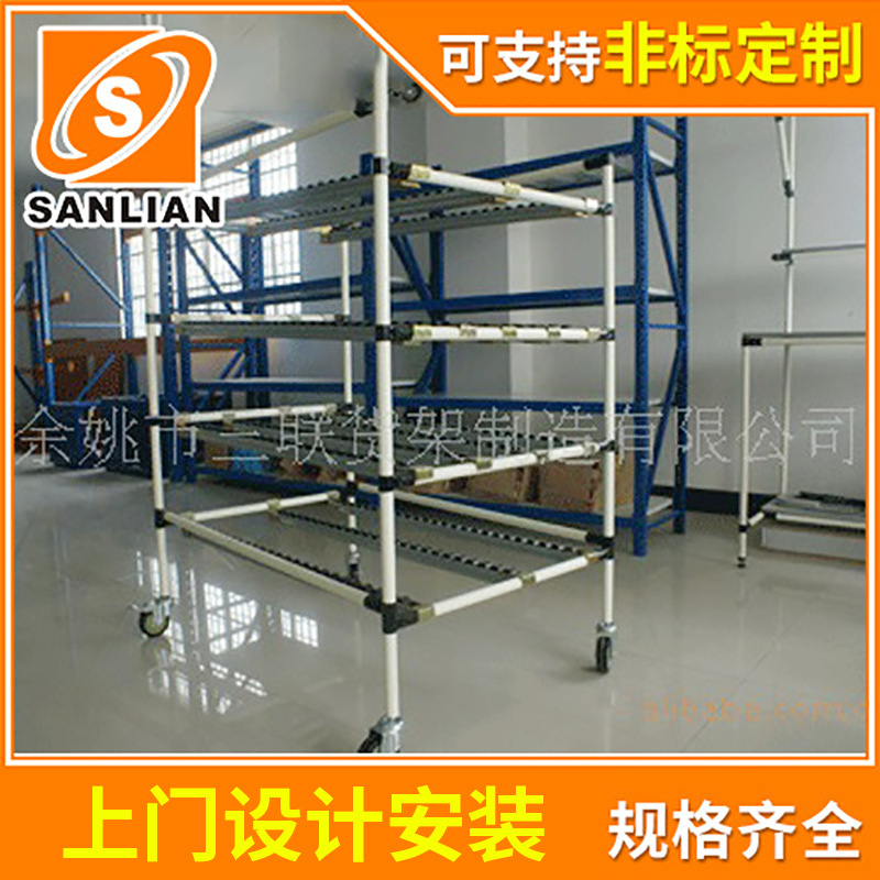 物流手推周转车 仓库物料周转车 制作四层线网手推车 双扶手