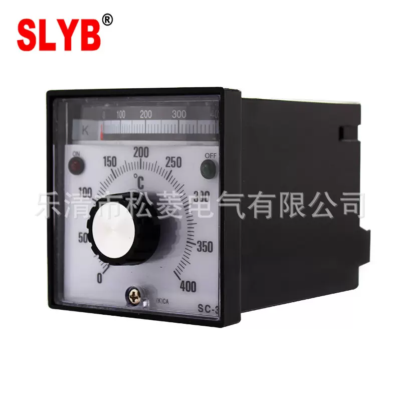 出口型旋钮指针调节温控仪SC-3温度控制恒温器可调节面板式温控器