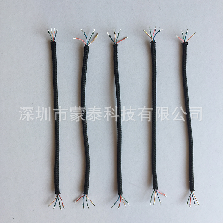 厂家彩色编织2/3/4/5/6多至14芯漆包线蓝牙耳机USB充电数据线定制