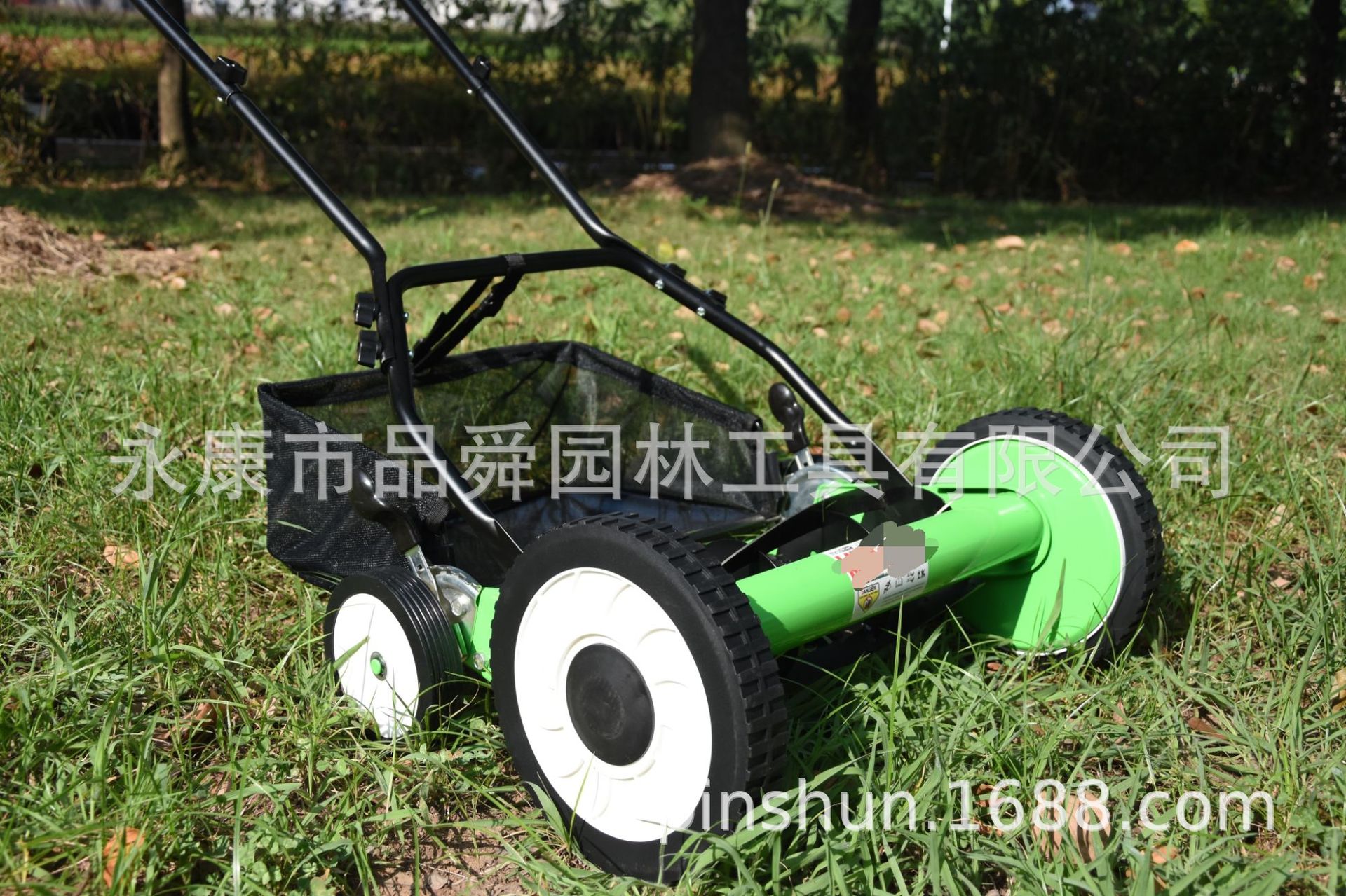 手推式割草机手推草坪机16寸20寸四轮无动力无引擎卷筒剪草机