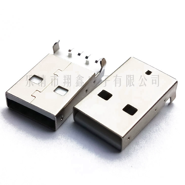 Значение производителя USB-разъема USB штекер USB женский разъем USB A женский разъем 90° двухслойная полупакетная одиночная пластина