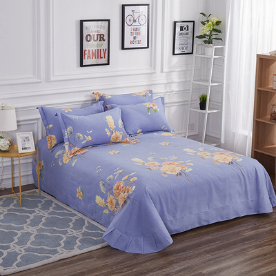 2018 new pattern pure cotton Brushed sheet Double student Dormitory list sheet Bedclothes On behalf of