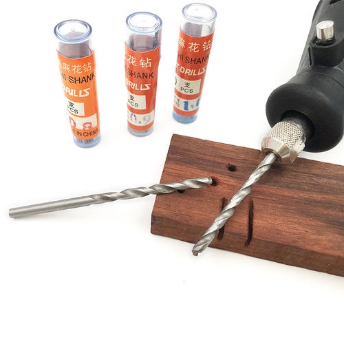 High speed steel woodworking drilling needle straight handle drilling needle twist drill bit bodhi walnut beads pearl eye drilling tool