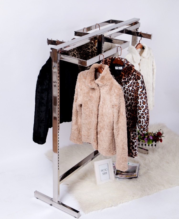 couture coat hanger Display rack Stainless steel Rack supermarket Clothing racks Floor stand wholesale