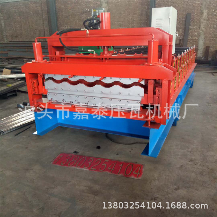 嘉泰生产销售 彩钢琉璃瓦机 828琉璃瓦压瓦机 竹筒琉璃瓦设备