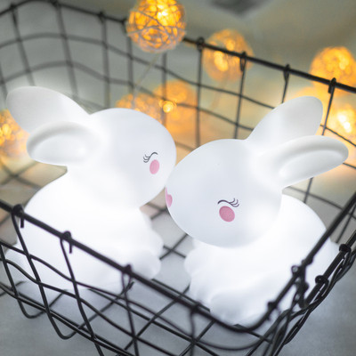 新款ins小夜灯bunny兔子迷你创意卡通儿童卧室床头装饰灯LED夜灯|ru