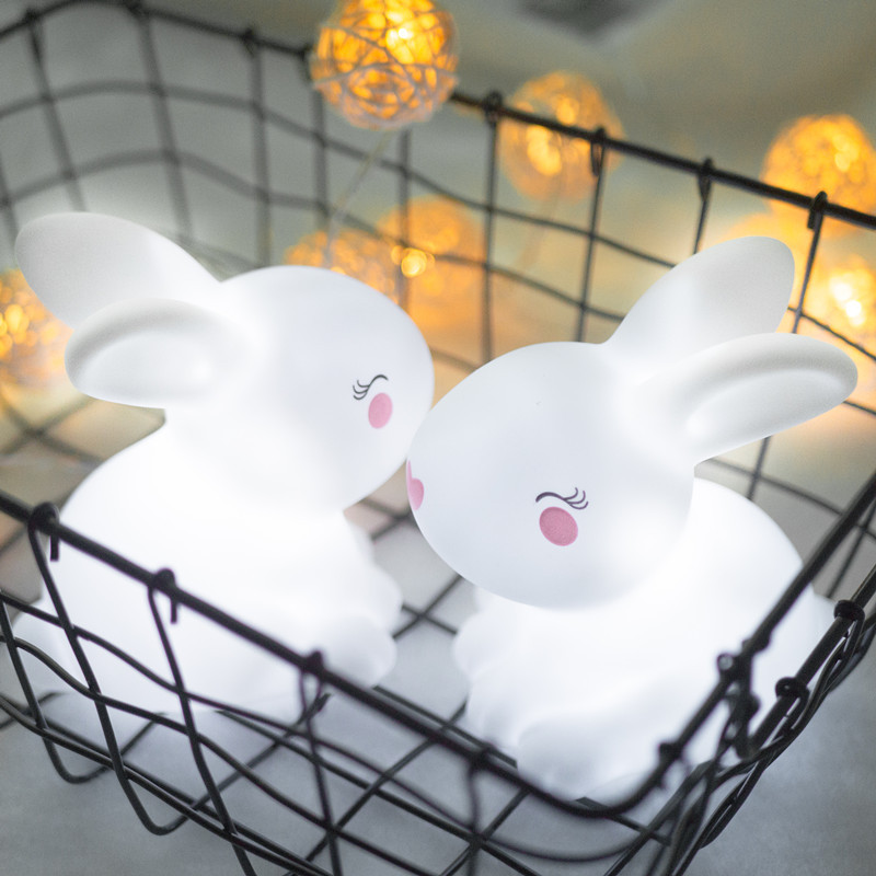 新款ins小夜灯bunny兔子迷你创意卡通儿童卧室床头装饰灯LED夜灯|ru