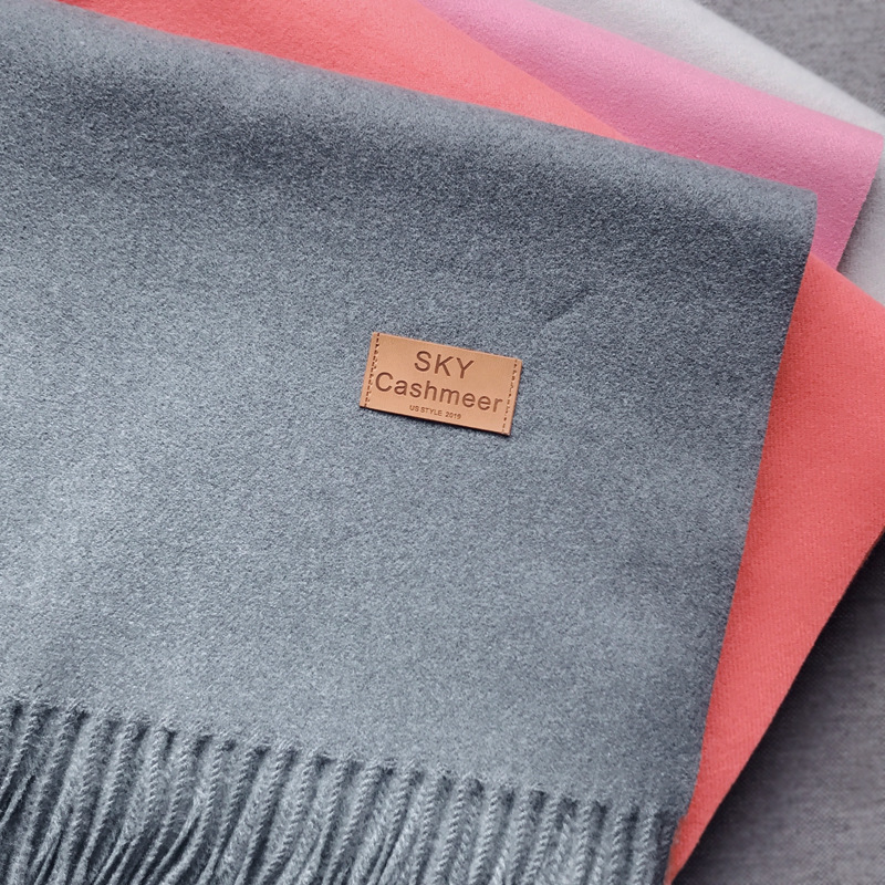 SKY Color Qi New products Spinning scarf Undercoat Solid Cashmere Shawl Autumn and winter thickening wool keep warm