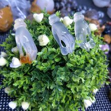 批发  玛瑙玉髓吊坠 冰透俏色玉髓佛手掌上明珠挂件 毛衣链