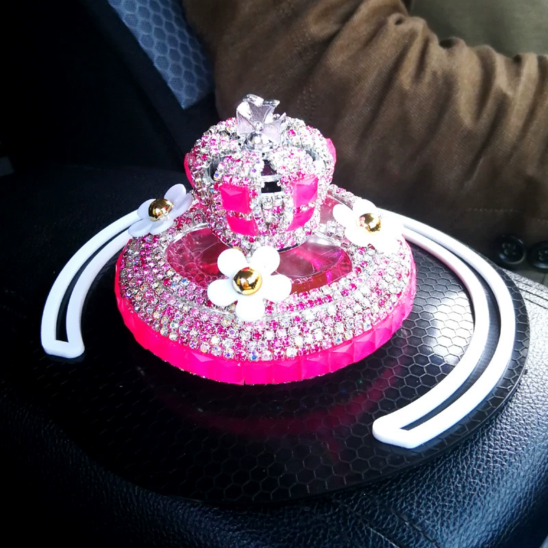 Корона поставляет автомобильный держатель для парфюмерии Автомобильная мода алмазные парфюмерные украшения Украшение Автомобиля Автомобильные Духи украшение интерьера автомобиля