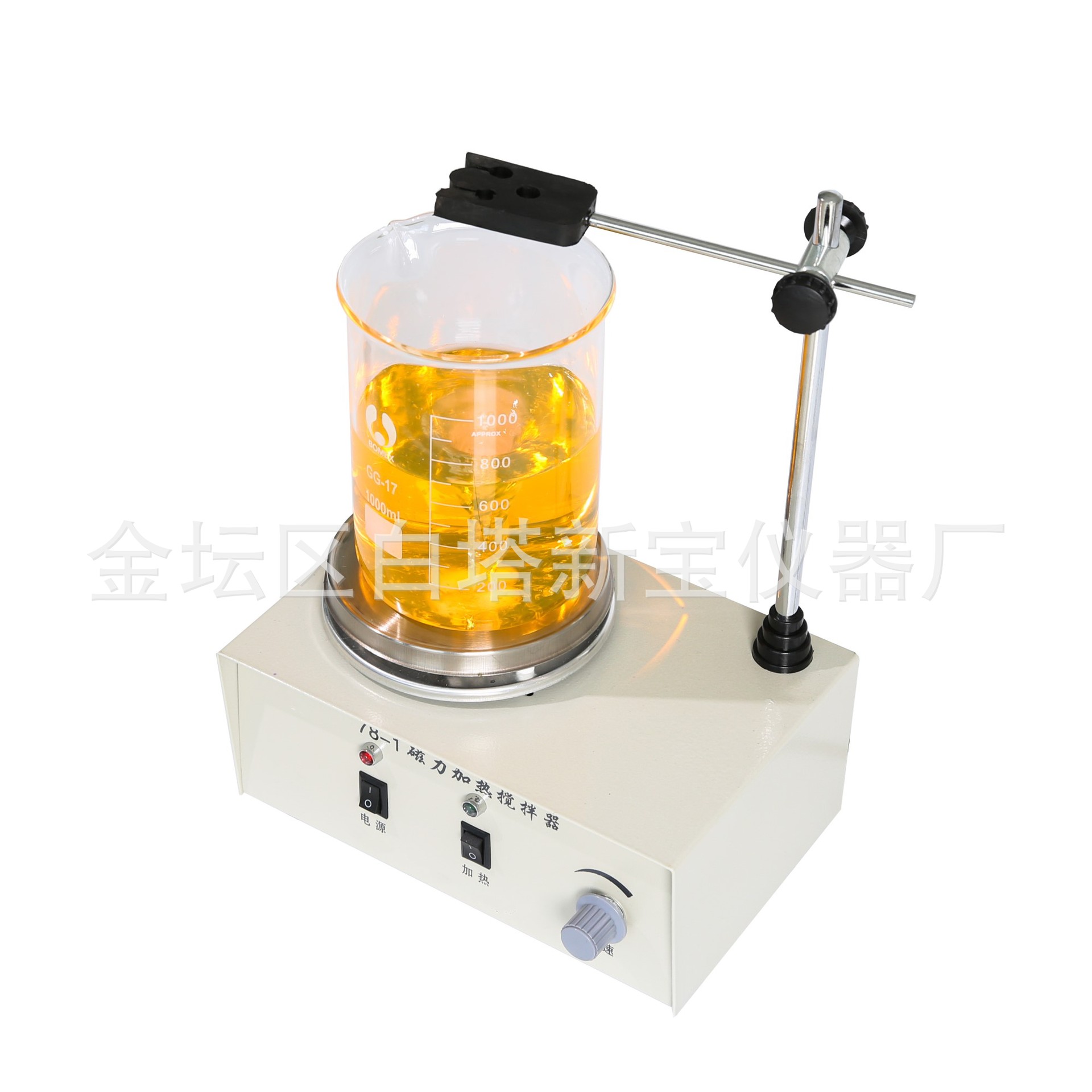 78-1磁力加热搅拌器, 可开票，搅拌1L量 不锈钢加热盘