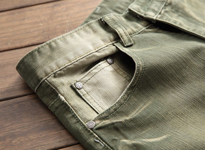 Pantalon jean coupe droite multicolore - Ref 3425811 Image 35