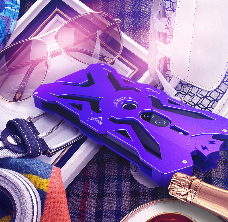 SIMON THOR Aviation Aluminum Alloy Shockproof Armor Metal Case Cover for SONY Xperia XZ2 Premium