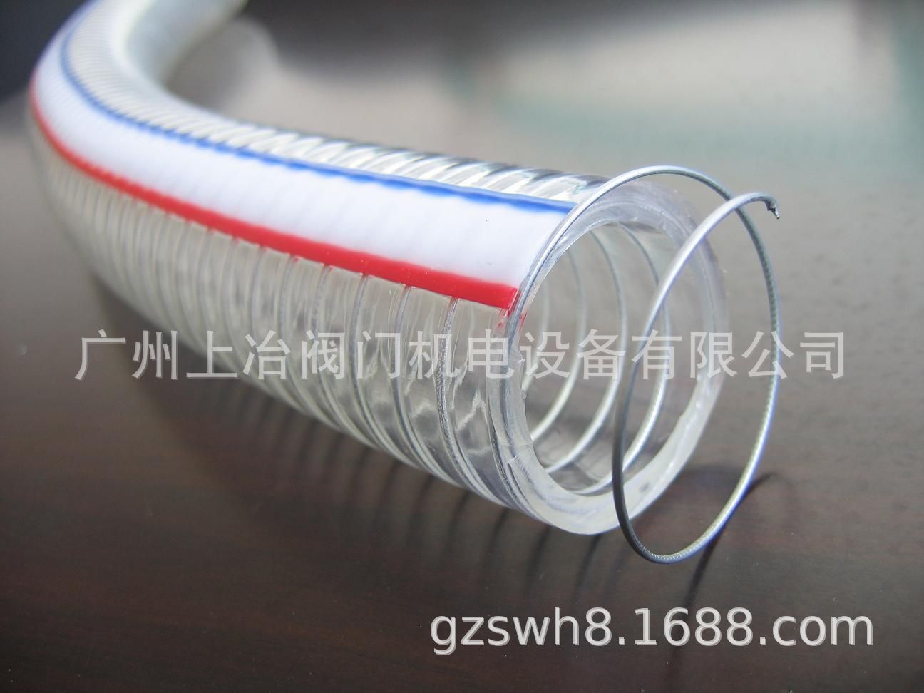 供应透明塑料管 吸尘圆管带钢丝透明塑料 PU吸木屑聚氨酯风管