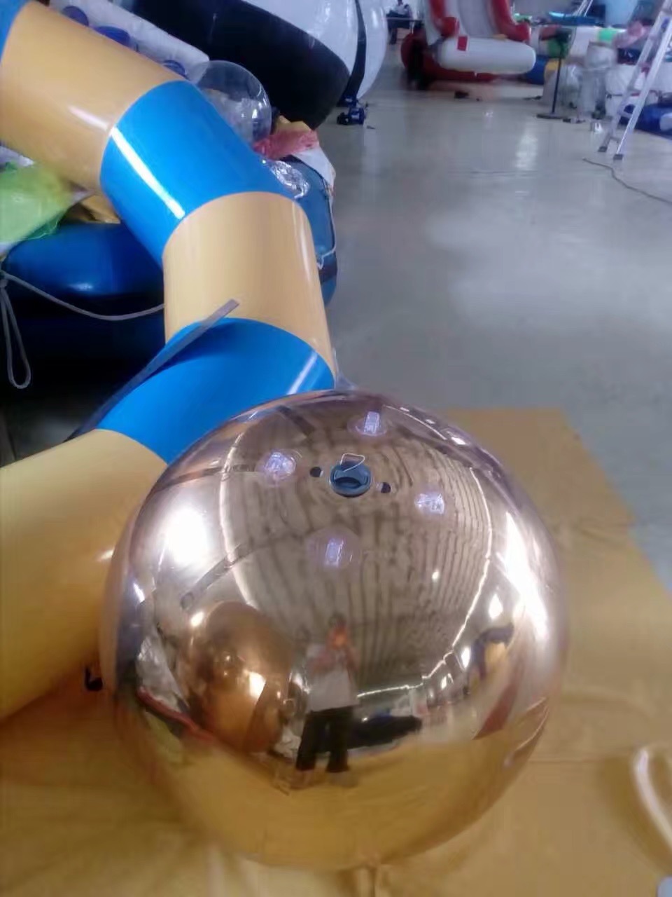 三种颜色广告镜面球灯饰镜面球批发镜面球广告充气DIY充气系列