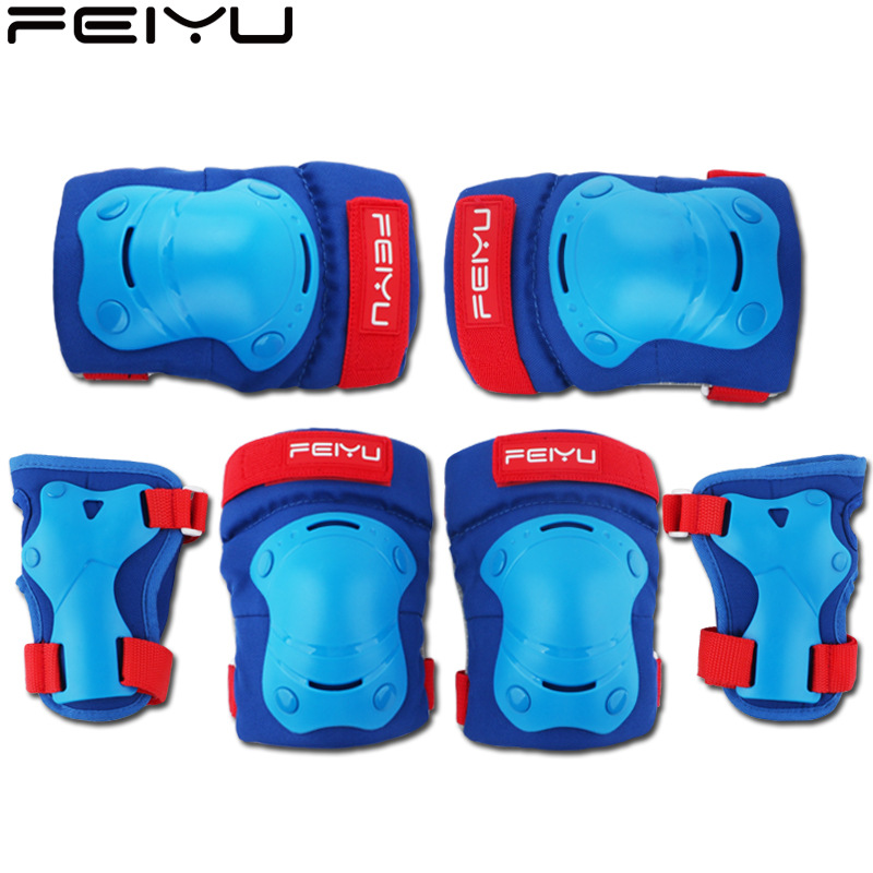 跨境批发儿童全套滑板溜冰鞋滑冰滑步自行车护膝护肘男孩轮滑护具|ms