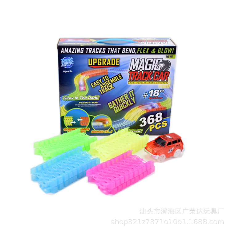 7.5cm 발광 트랙등 투명 지프 (368PC)