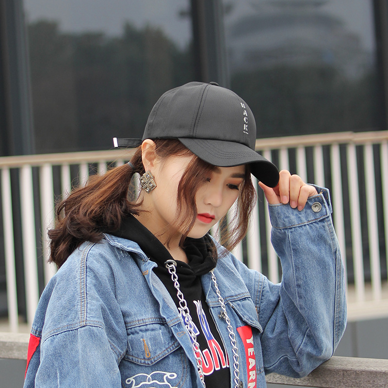 ZHF Cappello Viola Femminile Versione Coreana di Semplice Berretto da Baseball Moda Angelo Giapponese Berretto Rosso Netto Maschile