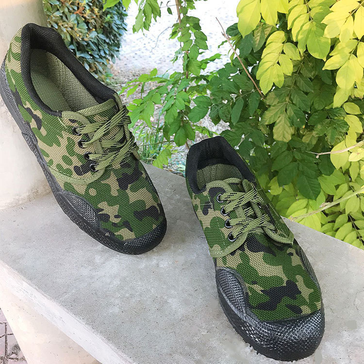 硫化橡膠底迷彩鞋低幫99作訓鞋學生軍訓鞋帆布鞋批發