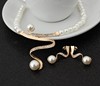 Necklace and earrings from pearl, set, pendant, Aliexpress, wish