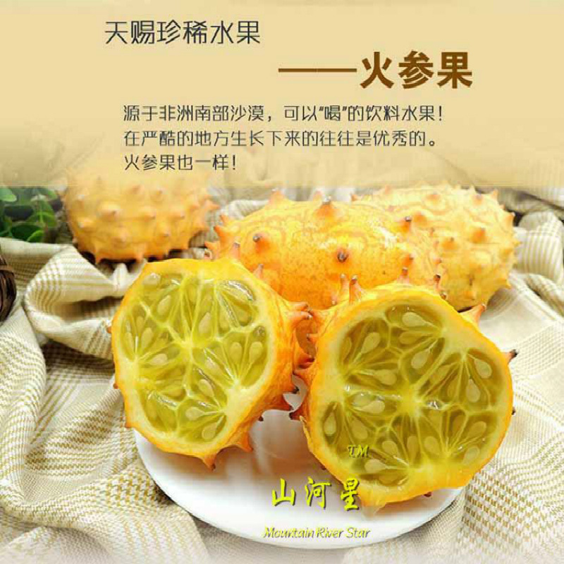 Mars Qiwanuo Africa Fire ginseng fruit seed characteristic wild fruit Gifts Explosion Cucumis metuliferus