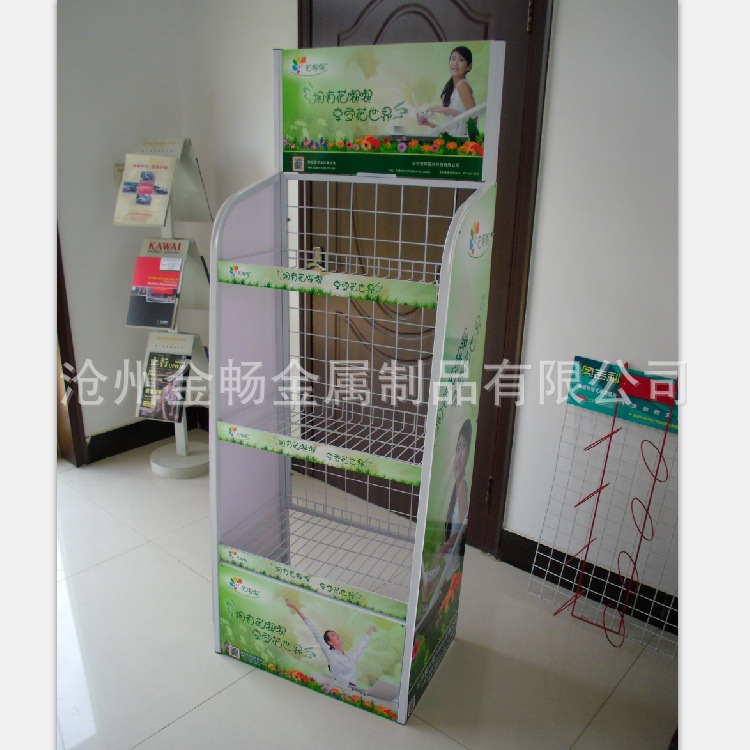 供应金畅公司定制金属货架  日用百货展架  花嘟嘟展示架